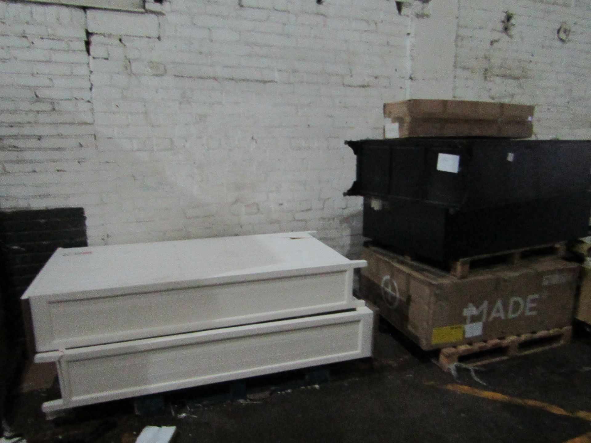 | 2X | PALLET OF MADE.COM B.E.R FURNITURE, UNMANIFESTED, WE HAVE NO IDEA WHAT IS ON THESE PALLETS OR