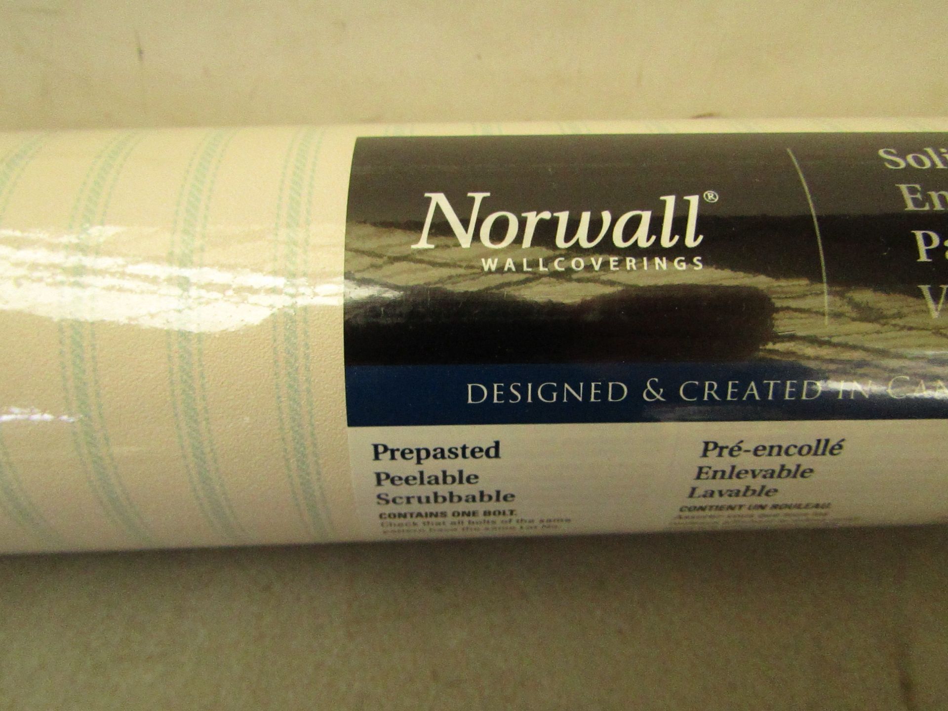 6 x Rolls of Norwall Pre pasted Wallpaper. Unused & Packaged. See Image for design