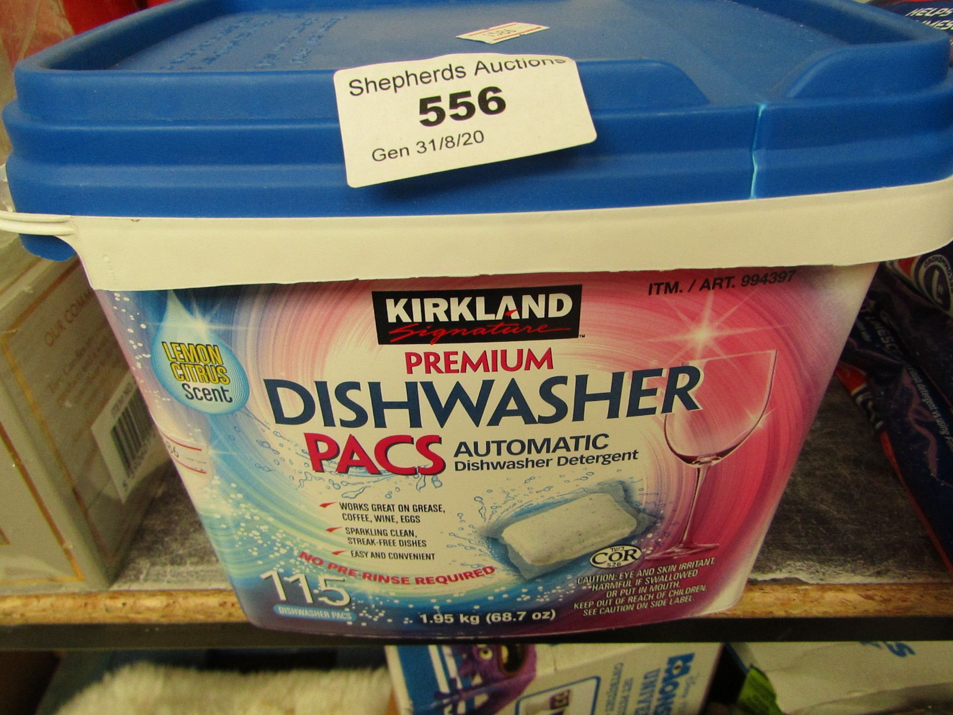 Kirkland Signature Premium 115 Dishwasher Tablets packaged