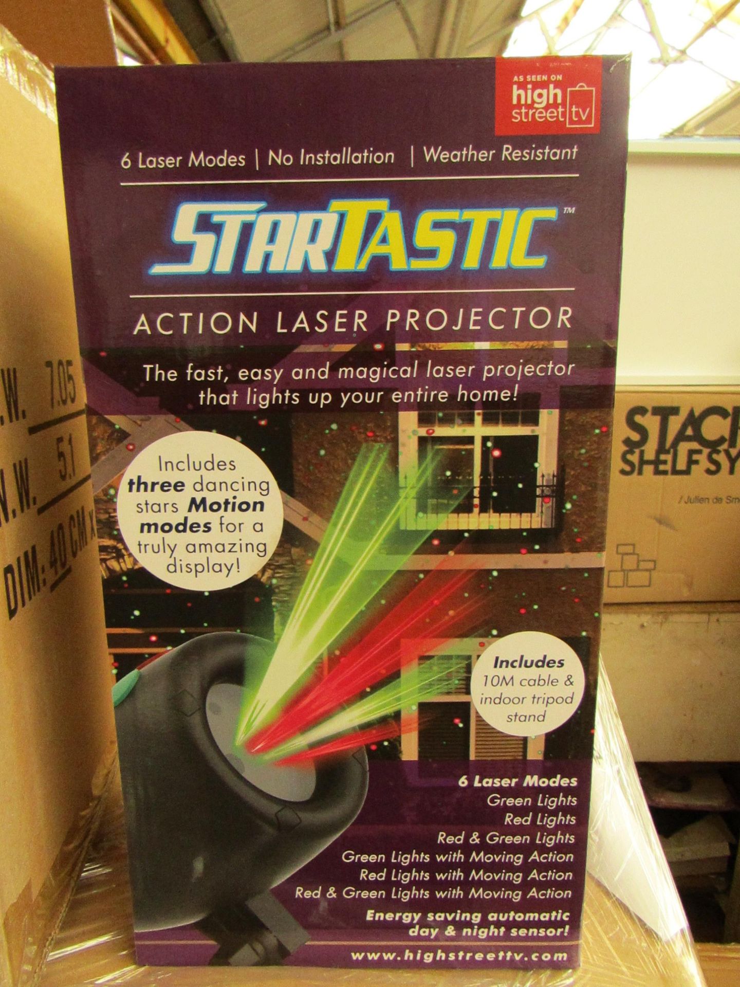 6 x Startastics Action Laser Projectors new & packaged