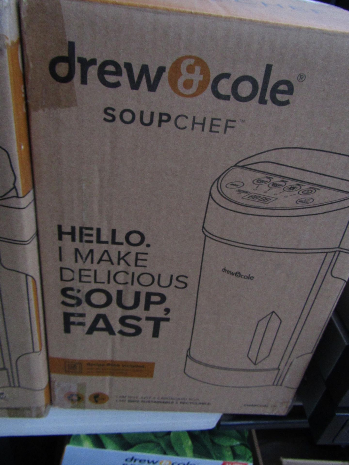 | 1X | DREW AND COLE SOUP CHEF | BOXED AND REFURBISHED | NO ONLINE RESALE | SKU C 5060541516809 |