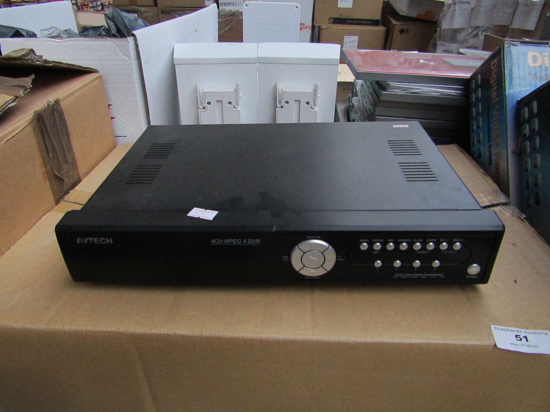 Avtech 4 channel DVR, unchecked and boxed.