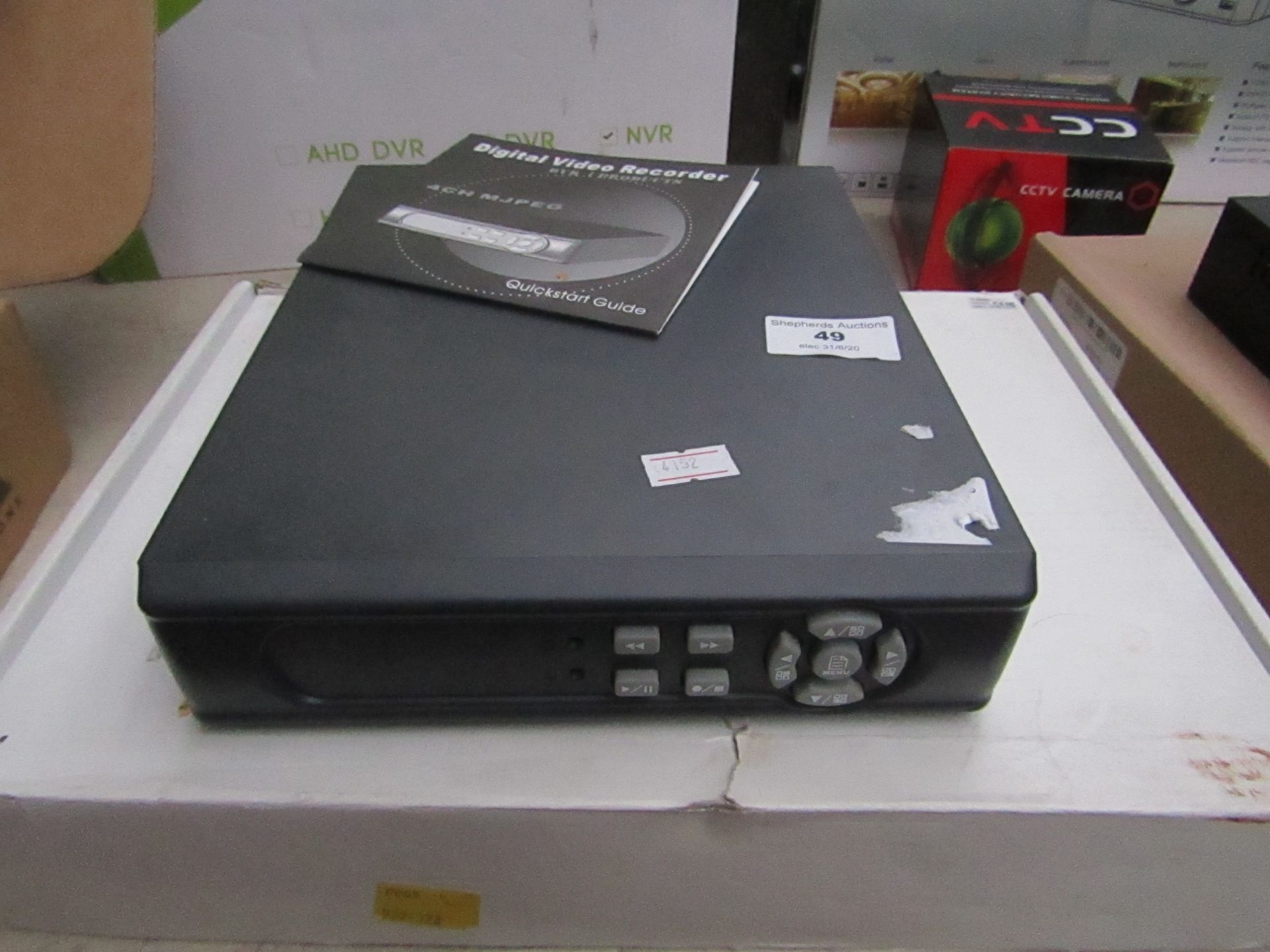 DVR - Digital Video Recorder 4 Channel MJPEG - Untested & Boxed. | Compatible with digital cameras