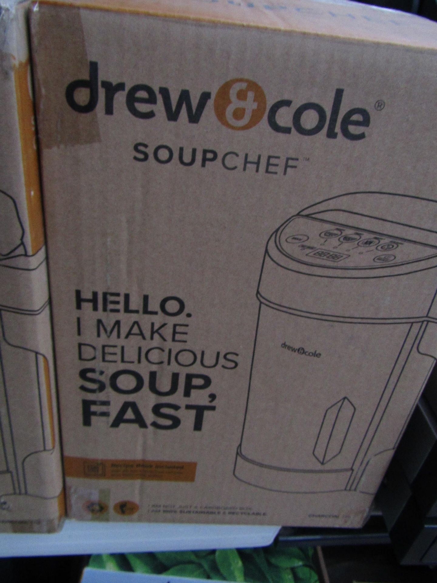 | 1X | DREW AND COLE SOUP CHEF | BOXED AND REFURBISHED | NO ONLINE RESALE | SKU C 5060541516809 |