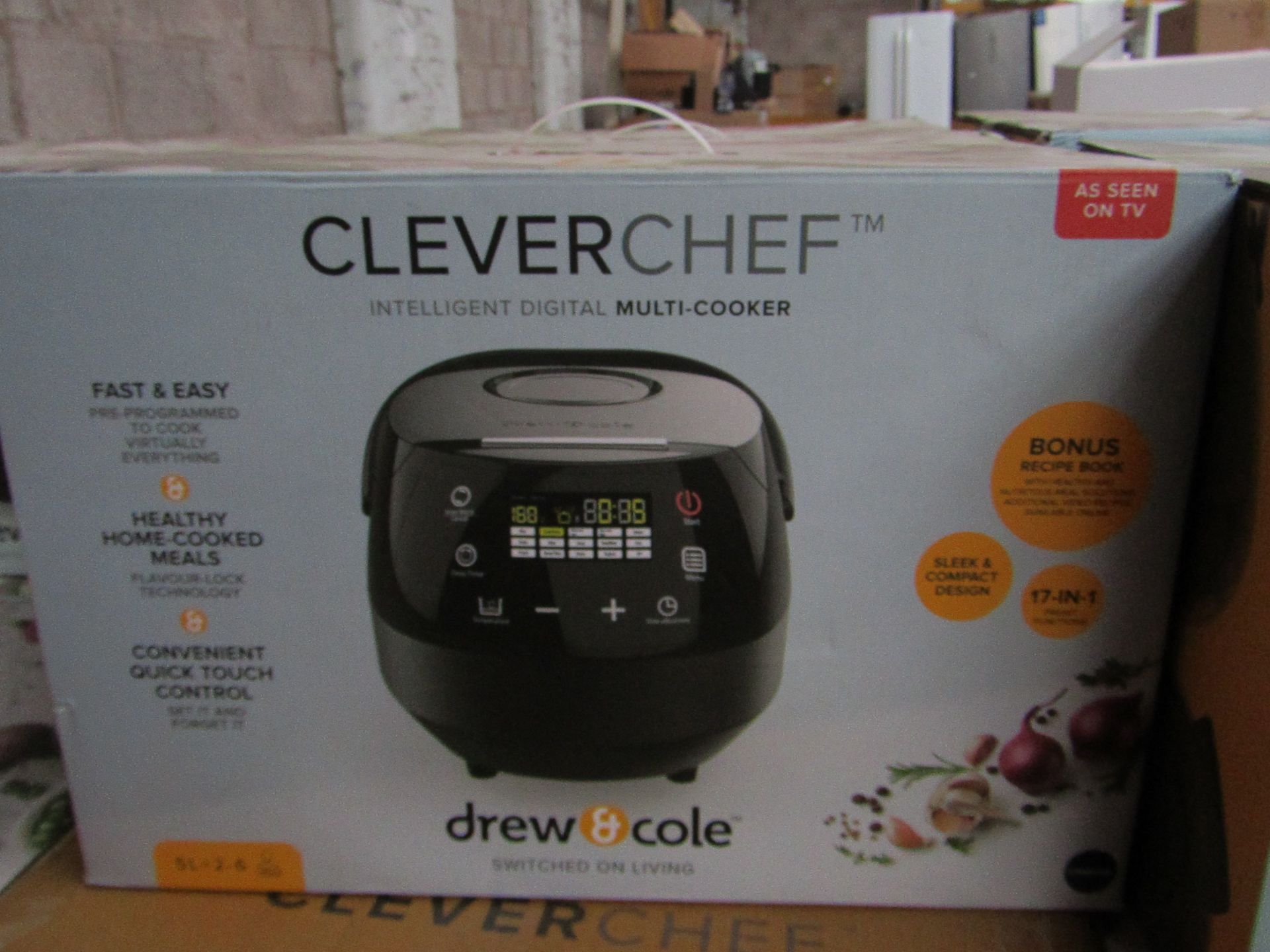 | 1X | DREW AND COLE CLEVER CHEF | BOXED AND REFURBISHED | NO ONLINE RESALE | SKU - | RRP £ 69.