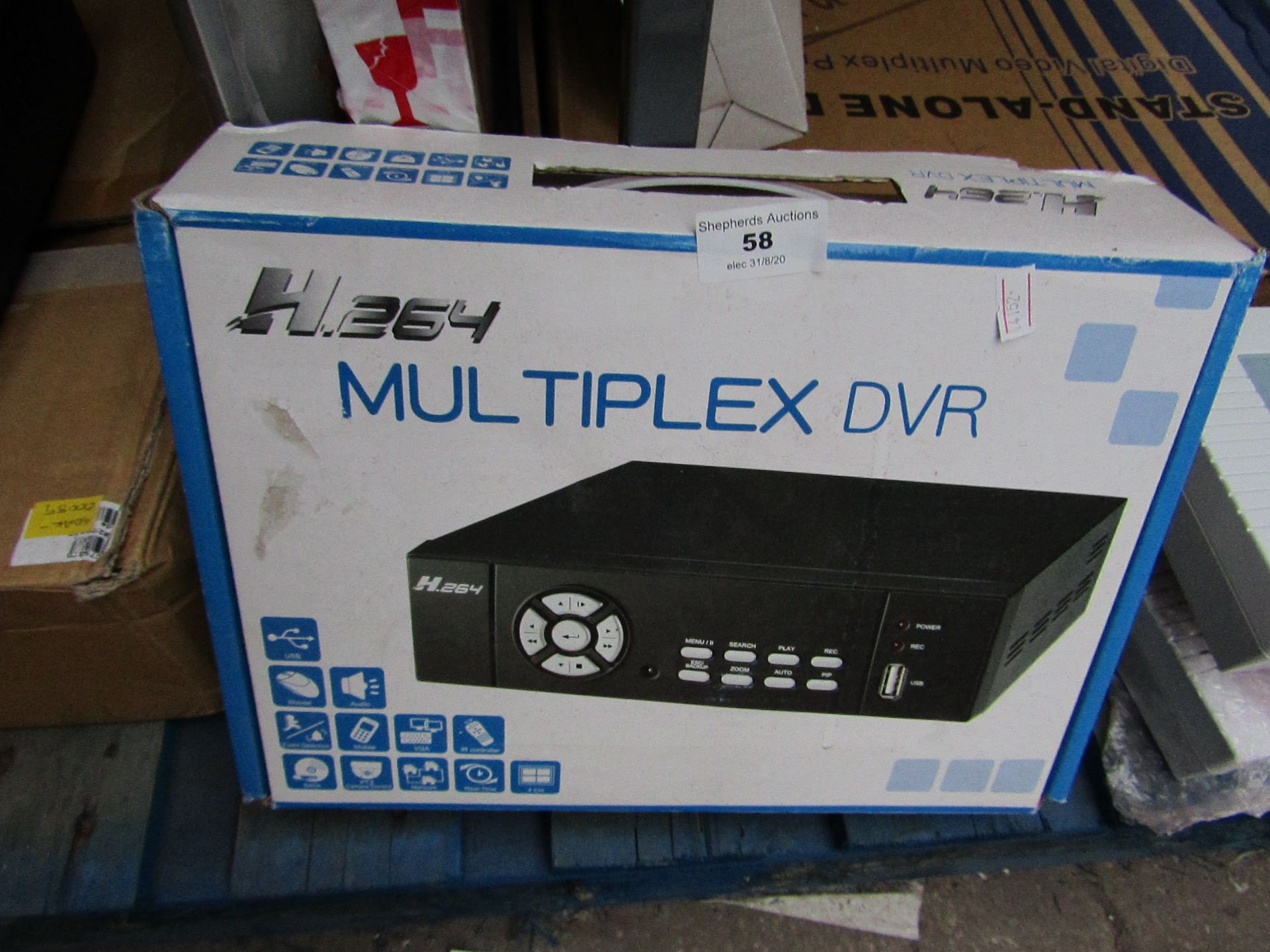 MultiPlex DVR - H.264 - Untested & Boxed.