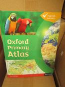 Box of 20 x Oxford Primary Atlas's. 2nd edition. RRP £12.99 Each. Unused & Boxed