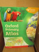 Box of 20 x Oxford Primary Atlas's. 2nd edition. RRP £12.99 Each. Unused & Boxed