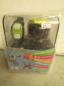 Loop Record Full HD Action Cam. Model XPC-A102W Black.Waterproof. Unused & Boxed