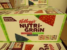 2 Boxes of 42 Kelloggs Nutri grain Bars. BB 08/08/20. Mixed Flavours.