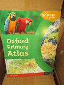 Box of 20 x Oxford Primary Atlas's. 2nd edition. RRP £12.99 Each. Unused & Boxed