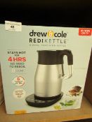 | 1X | DREW AND COLE REDIKETTLE 1.7L | REFURBISHED & BOXED | NO ONLINE RE-SALE | SKU