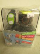 Loop Record Full HD Action Cam. Model XPC-A102W Black.Waterproof. Unused & Boxed