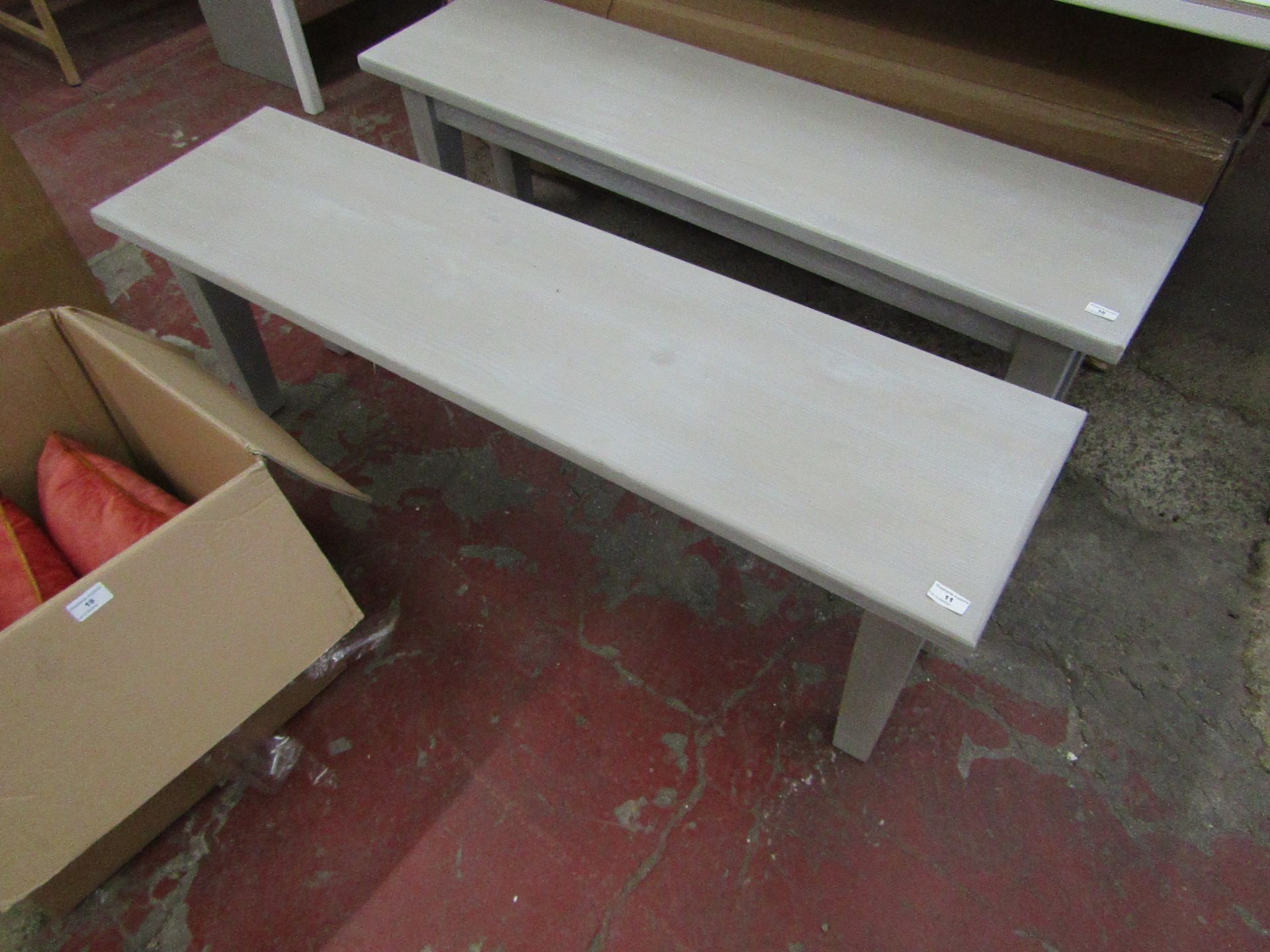 | 1X | COX & COX LOTTE BENCH GREY SOLID PINE 140CM | LOOKS UNUSED (NO GUARANTEE) | RRP £350.00 |