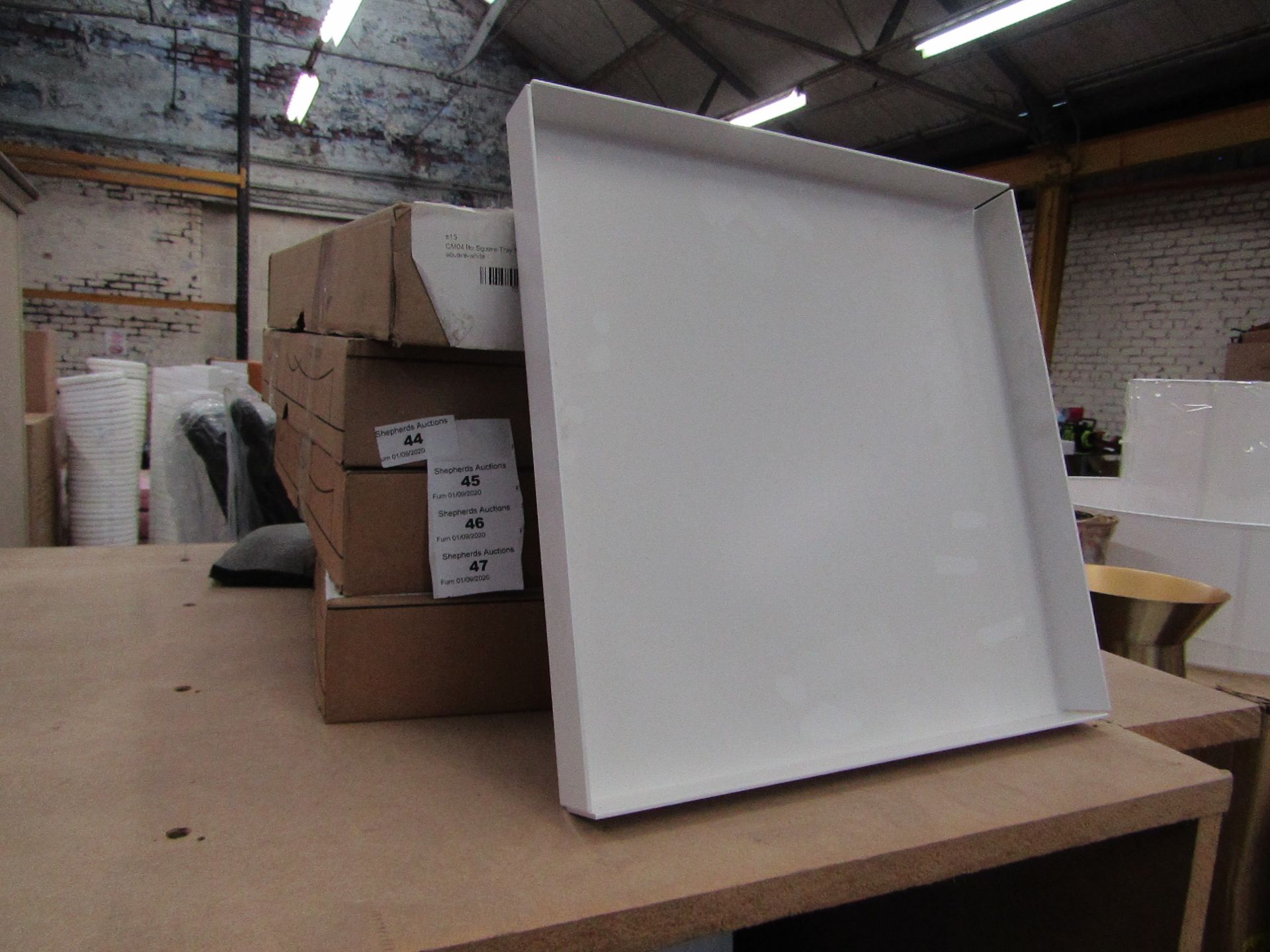 | 1X | E15 CM04 SQUARE TRAY SIGNAL WHITE - MORE INFO AT HTTPS://WWW.NEST.CO.UK/PRODUCT/E15-CM04-