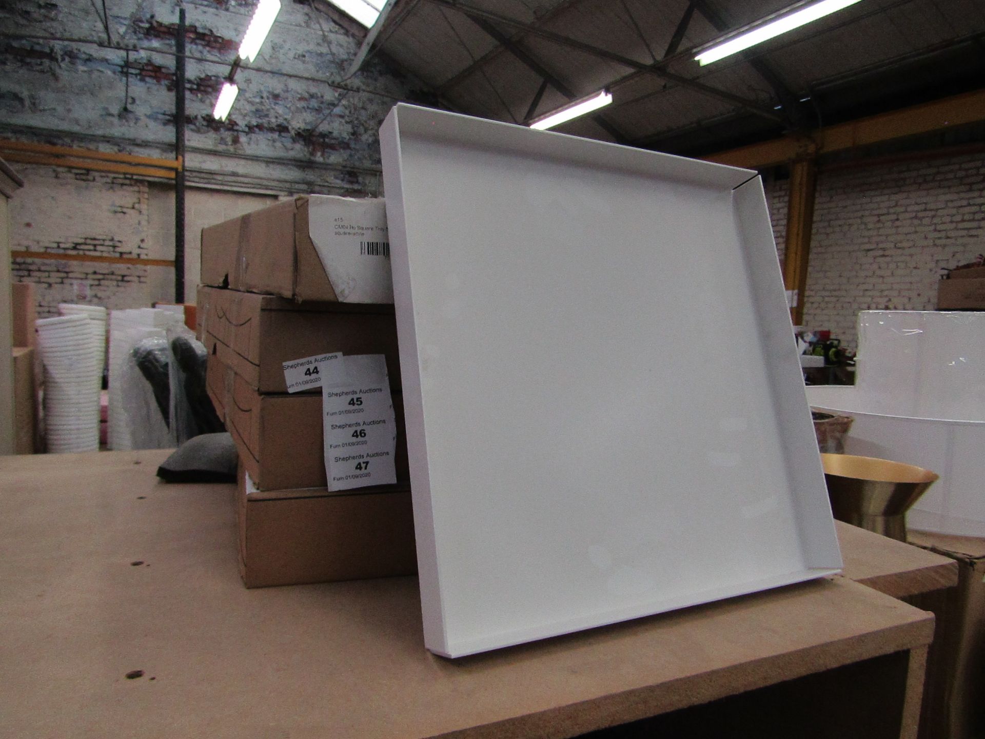 | 1X | E15 CM04 SQUARE TRAY SIGNAL WHITE - MORE INFO AT HTTPS://WWW.NEST.CO.UK/PRODUCT/E15-CM04-