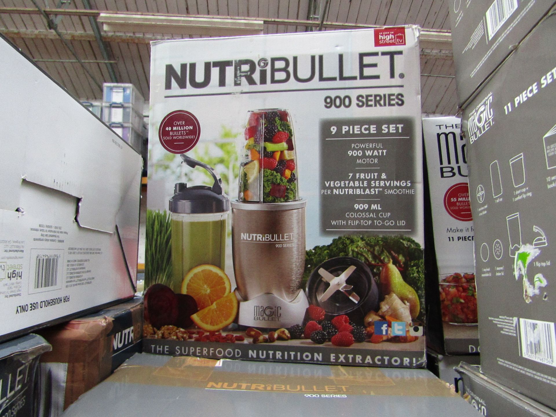 | 5X | NUTRI BULLET 900 SERIES | UNCHECKED AND BOXED | NO ONLINE RESALE | SKU C5060191467353 |