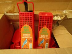 12x Wild Bird Feeder's with Integral Water Bowl - New & Boxed.