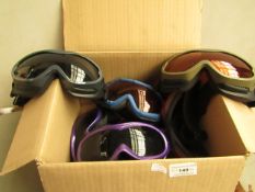 9 x Various Sets of Goggles. Some are used