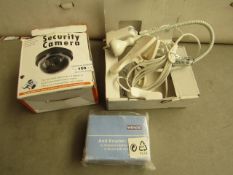 3 Items Being a Dummy Security Camera, Ikea Jansjo Flexible Light & an intense Cleaning Pad. All