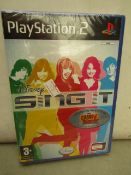 Box of 15 Disney Sing it For Playstation 2. New & Packaged