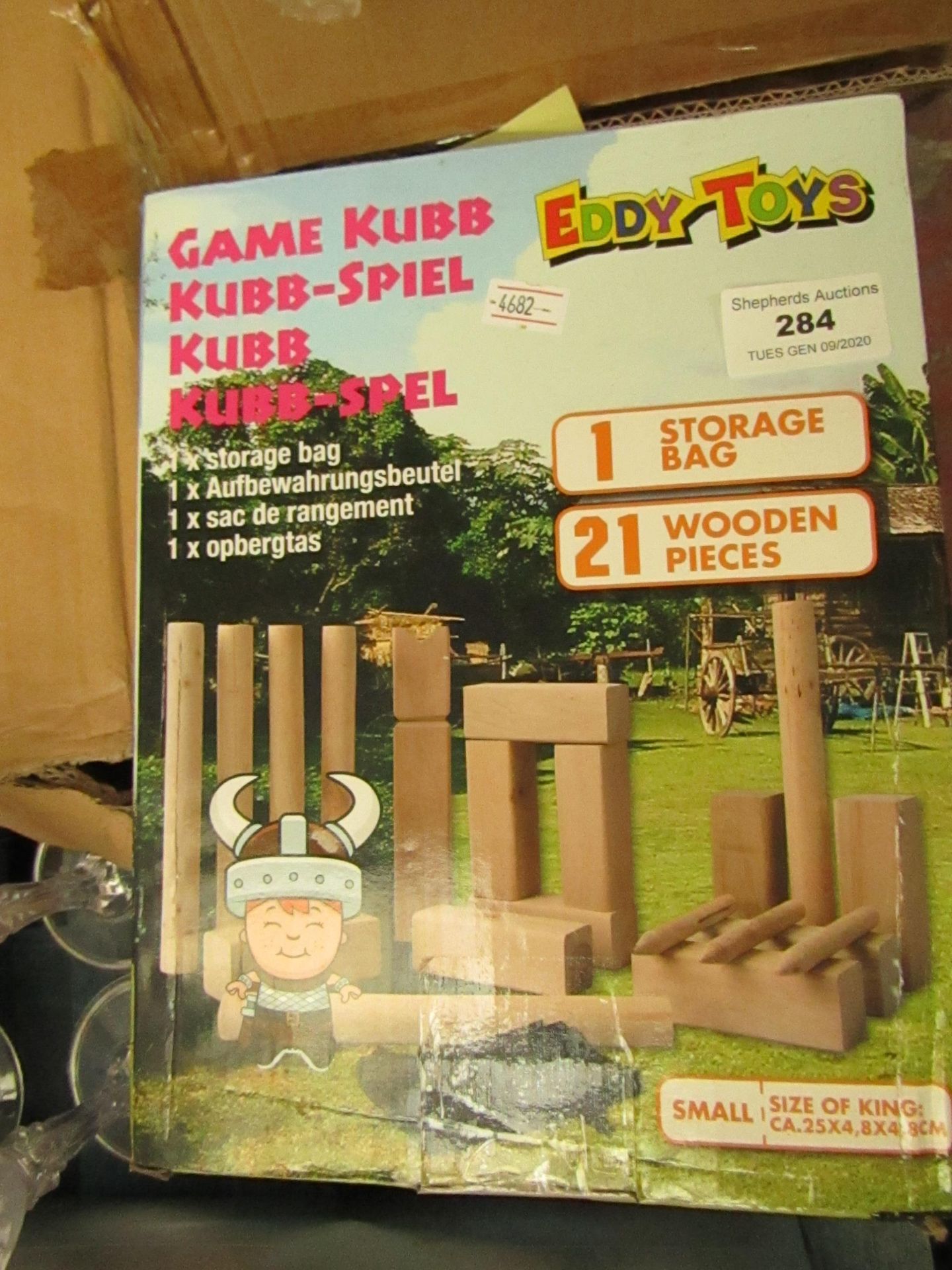 Eddy Toys 21 Wooden Piece Game. Boxed