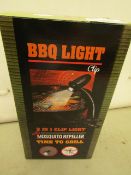 BBQ 2 in 1 Clip Light with Mosquito Repeller. Boxed but untested
