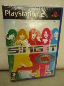 Box of 15 Disney Sing it For Playstation 2. New & Packaged