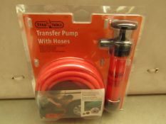 Stag Tools Transfer Pump with hose. New & Packaged