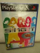 Box of 15 Disney Sing it For Playstation 2. New & Packaged