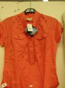 Royal Robbins - Sunset Orange Naja Pullover - Size Small - Packaged.