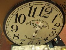 Large 60cm Wall Clock. Looks unused & Packaged but untested