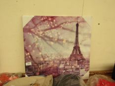 Canvas - (Looks to Be Paris) - Approx 48 x 48 cm.