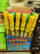 24x Large Bubble Wands - New & Boxed