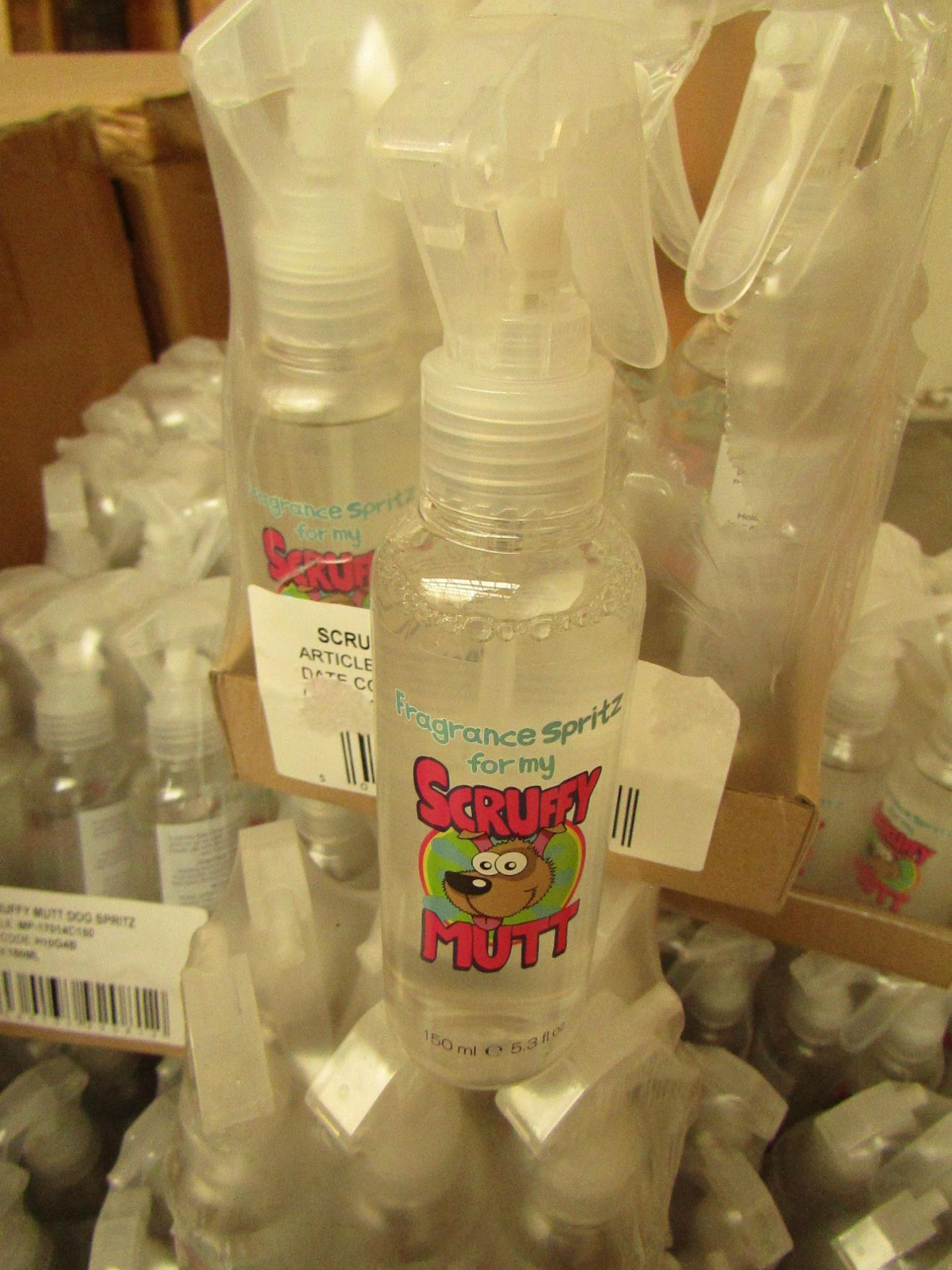 24 x 150ml Scruffy Mutt Dog Spritz. Unused & Packaged