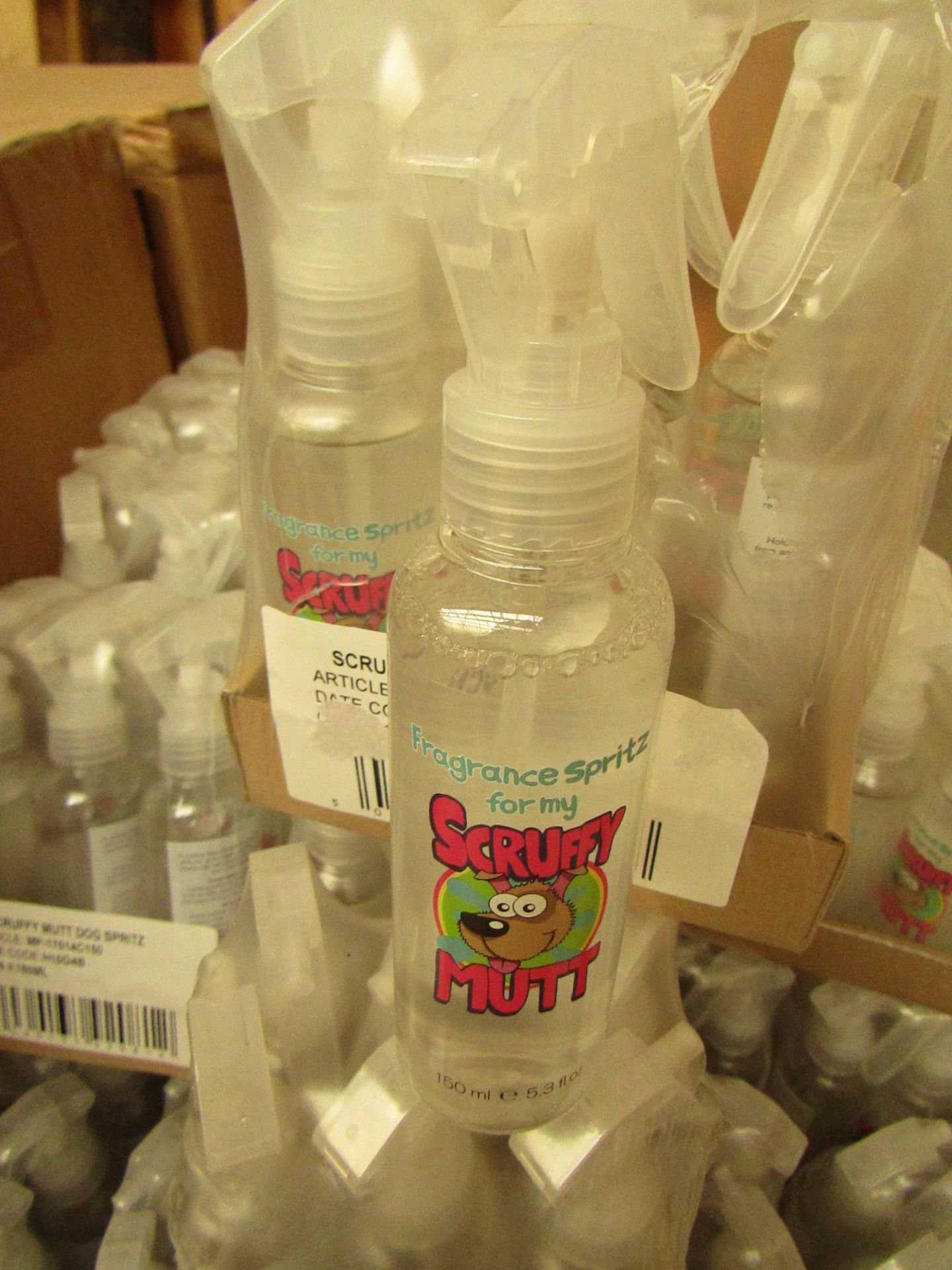 24 x 150ml Scruffy Mutt Dog Spritz. Unused & Packaged