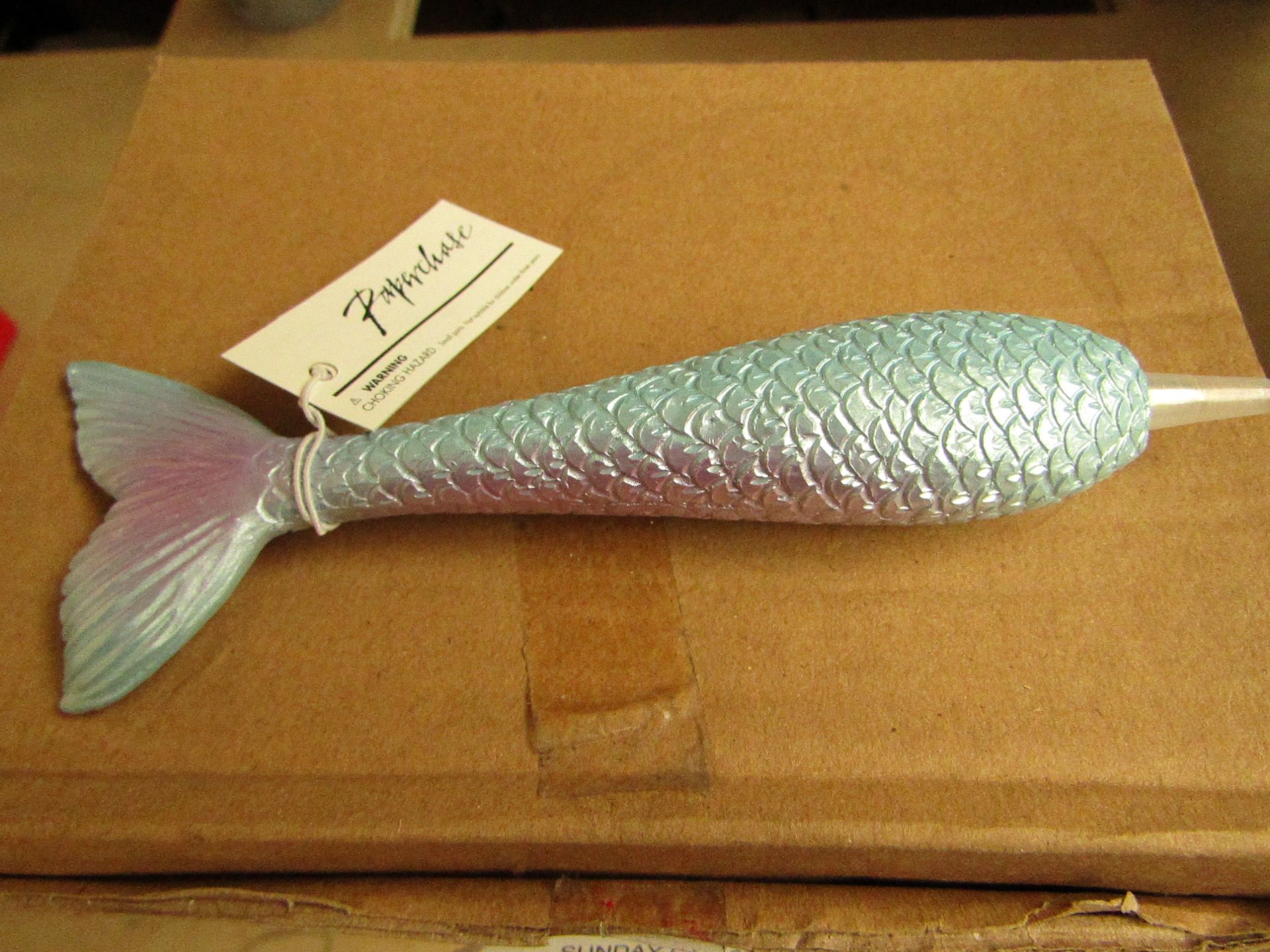Box of 12 Mermaid Tail Pens. Unused & Packaged.