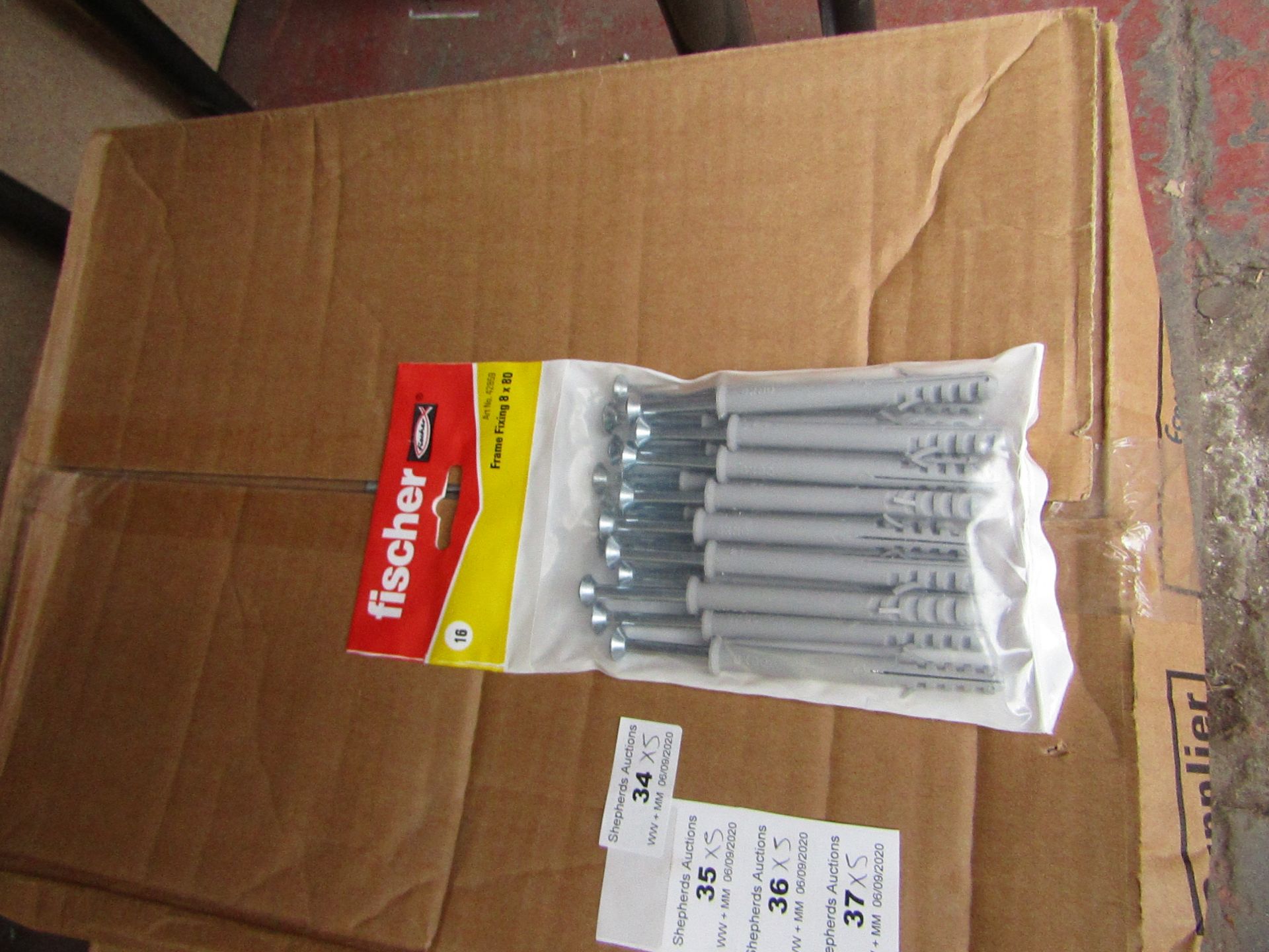 5x Fischer - Frame Fixing 8 x 80 (Packs of 16) - New & Packaged.
