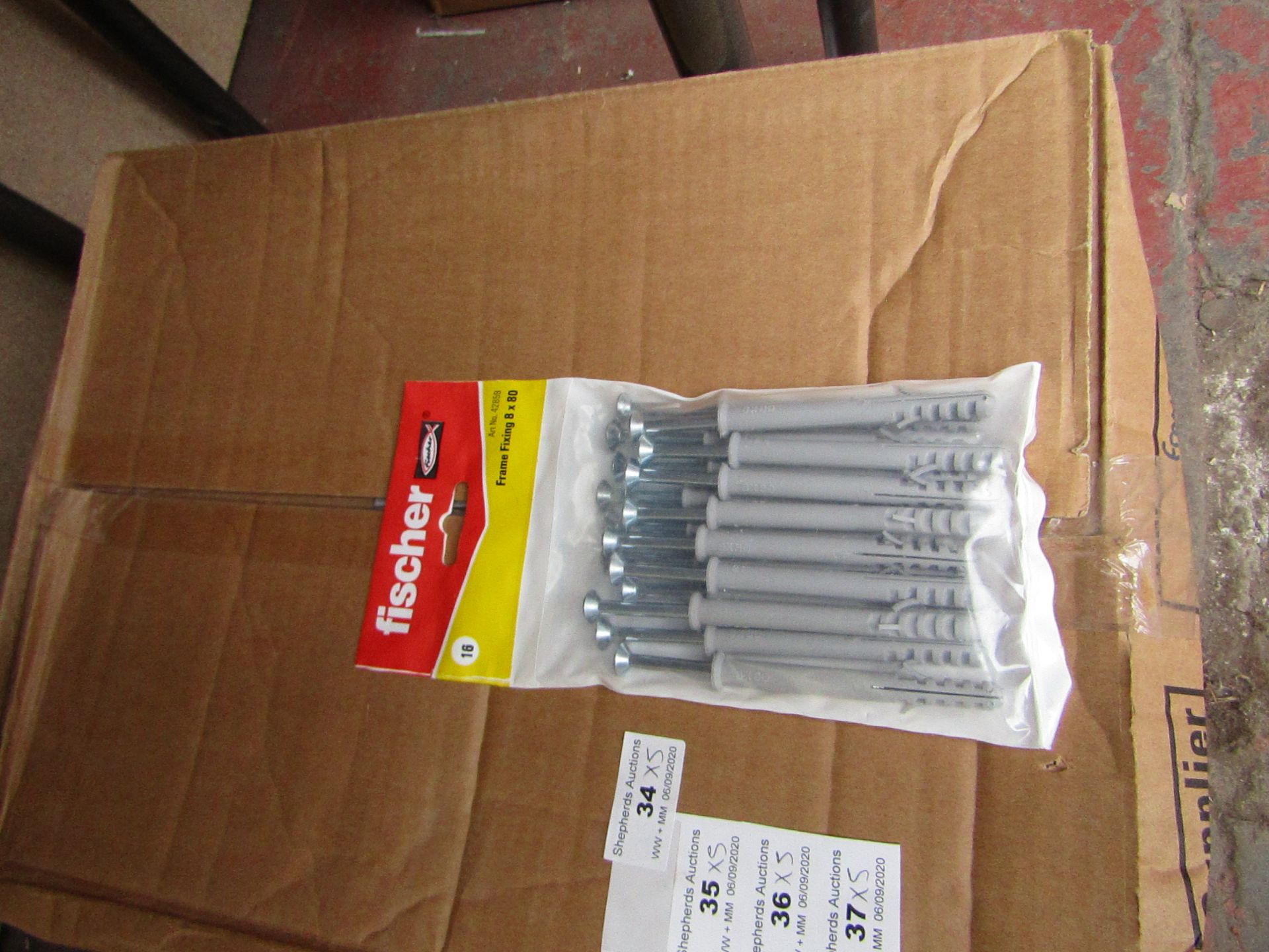 5x Fischer - Frame Fixing 8 x 80 (Packs of 16) - New & Packaged.