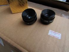 Approx 20x 8mm attachable lens for bullet cameras, unchecked and boxed.