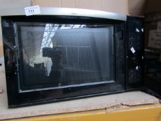 Panasonic NN-DF386B microwave, spares and repairs, no glass on door and nob is missing