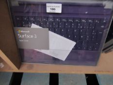 4x Microsoft Surface 3 Type cover, looks to be unused in original packaging but this is not