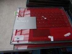 4x Microsoft Surface 3 Type cover, looks to be unused in original packaging but this is not