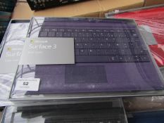 4x Microsoft Surface 3 Type cover, looks to be unused in original packaging but this is not