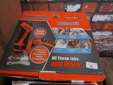 | 3X | RENOVATOR TWIST A SAW WITH ACCESSORY KIT | MAIN UNIT IS TESTED WORKING BUT WE HAVEN'T CHECKED