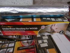 1x Vitrex Floor Warm 2m2 underfloor heating for wood, new and boxed.