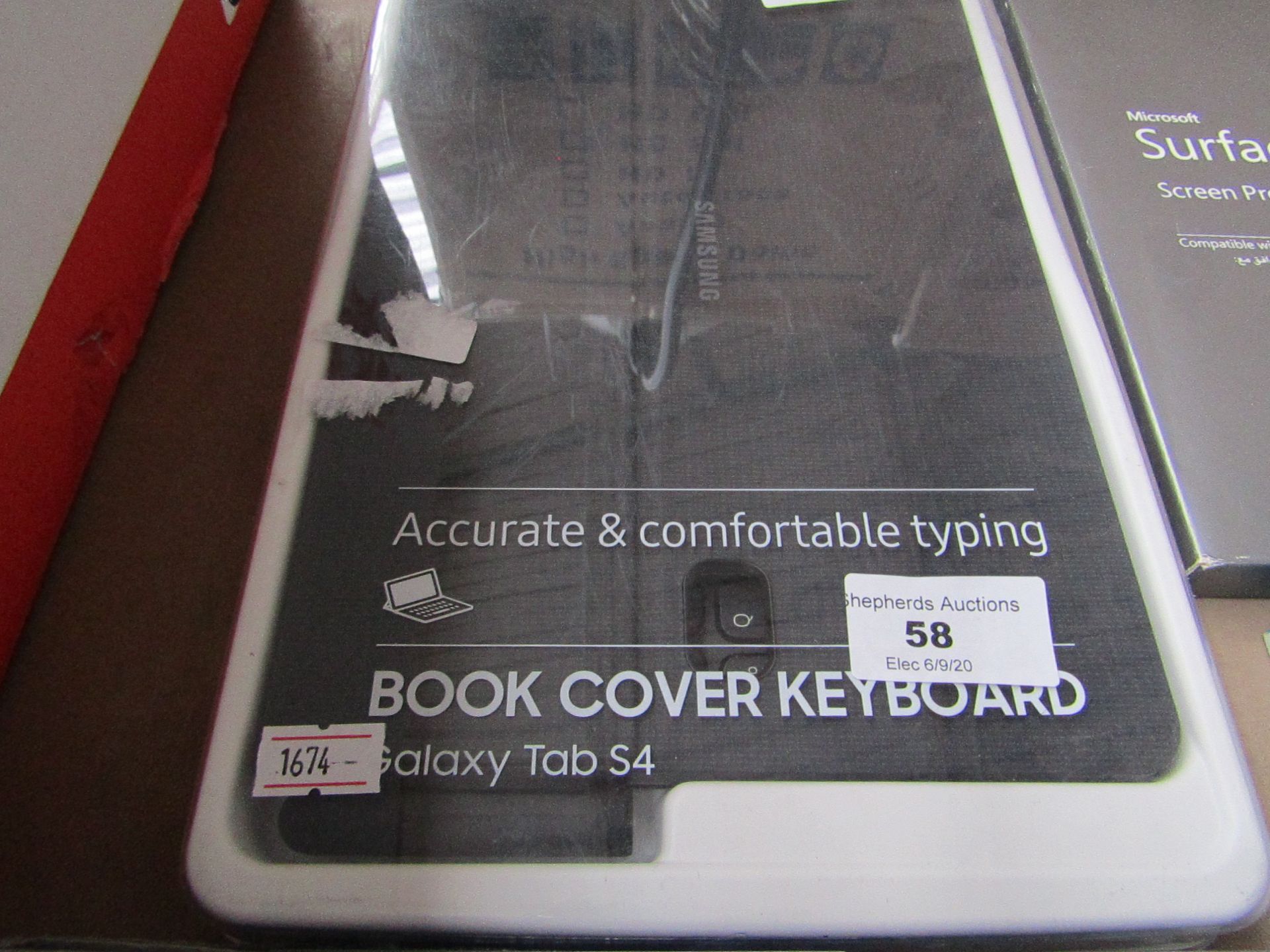 Samsung Tab S4 book Cover Keyboard, unchecked in packaging