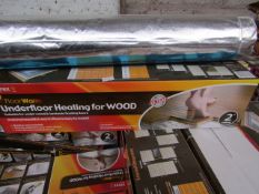 10X Vitrex Floor Warm 2m2 underfloor heating for wood, new and boxed.