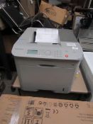 SamsungML-5515ND mono laser printer, powers on and we have printed a status report, we haven't
