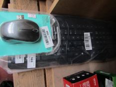 Logitech keyboard and mouse set, no packaging and unchecked